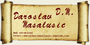 Daroslav Masalušić vizit kartica